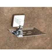 Square Soap Dish Stainless Steel Bathroom Commercial Hotel Spa Countertop Wall Mount Heavy-Duty Anti-Rust Waterproof Easy Clean Professional Grade Durable Single Compartment Rustproof Hygienic Geometric Design Space Saving Modern Minimalist Drainage Elega